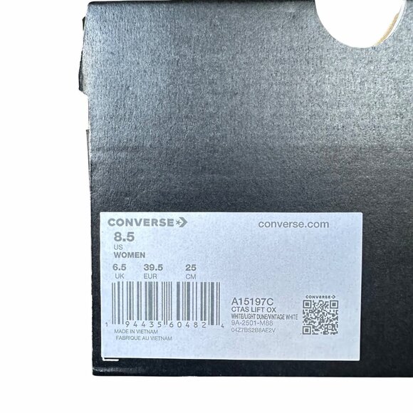 Converse Chuck Taylor Platform Pearls Lace 8.5 Women Shoes Party Sneaker A15197C - Picture 14 of 16